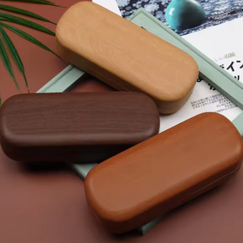 Estuche de almacenamiento para gafas Caja de madera para gafas ópticas