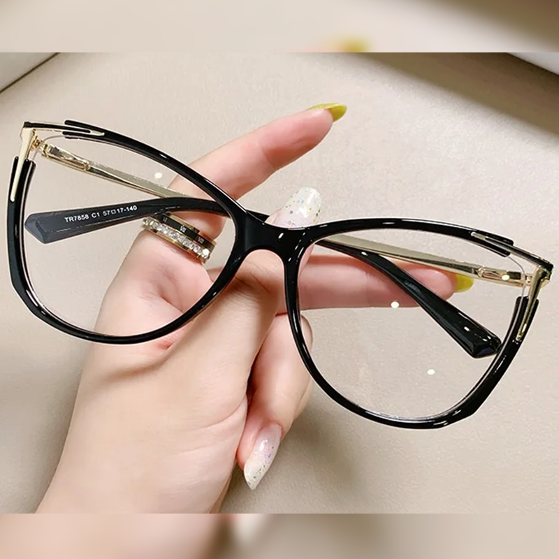 Gafas ópticas para ojos de gato TR90 para mujer