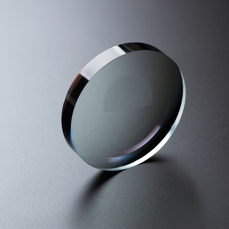 SF 1.56,1.591PC Foto Gris،Marrón Azul Corte UV420 Parte superior redonda،Parte superior plana, Invisible Bifocal UC,HC,HMC,SHMC